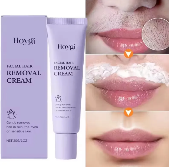 Facial Hair Removal Cream for Women with Soothing Serum