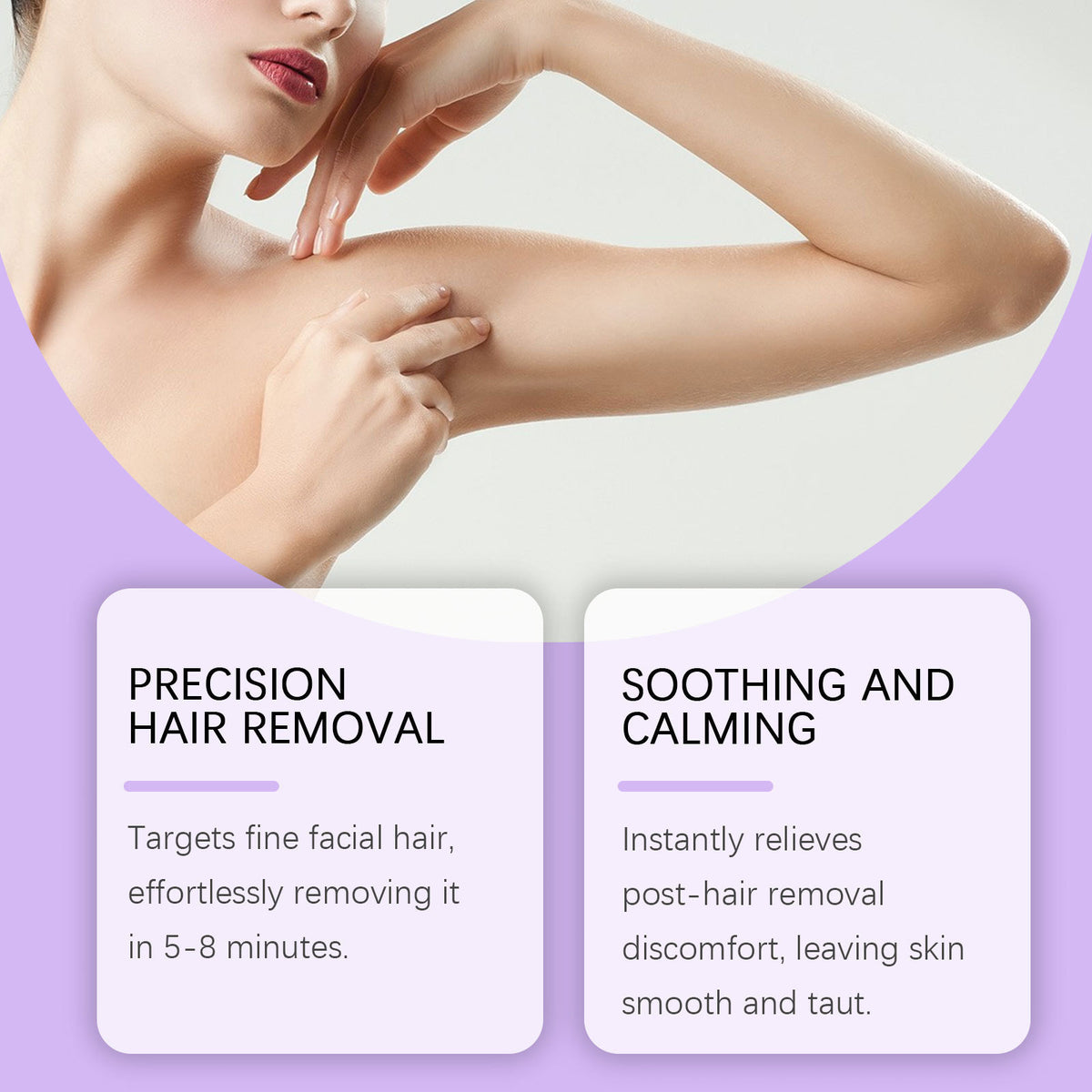 Bikini Pain-Free Hair Removal Cream for Sensitive Skin, Hypoallergenic Formula-Gentle & Fast-Acting Depilatory with Citrus Scent, Aloe & Hyaluronic Acid for Soothing Care, Suitable for Men & Women,backtoschool