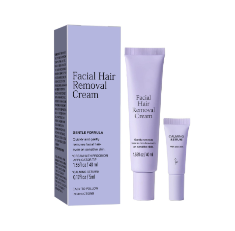 Facial Hair Removal Cream for Women with Soothing Serum