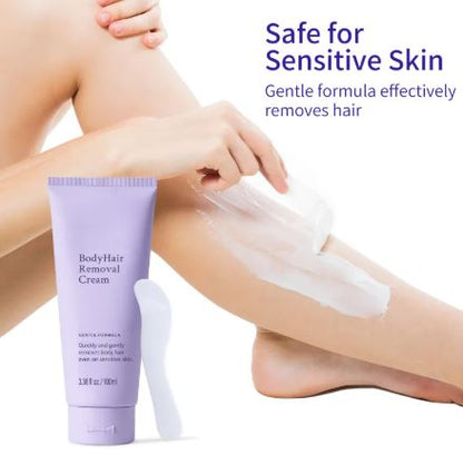 Body Hair Removal Cream, Designed for Sensitive Skin, Unisex Gentle Formula, Smooth Results Last Up to 7 days