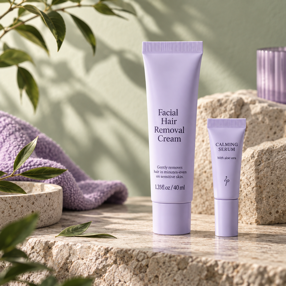Facial Hair Removal Cream + FREE Soothing Serum